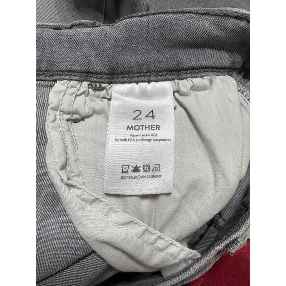 Mother The Hustler Ankle Barely There Washed Black Grey-sz 24 - Picture 6 of 14